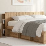 vidaXL Cabinet de Tête de Lit Chêne artisanal Bois d'ingénierie