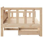 vidaXL Lit de jour avec tiroirs sans matelas 80x200 cm bois massif