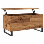vidaXL Table basse vieux bois 90x44 5x45 cm bois d'ingénierie