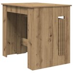 vidaXL Table à dîner 240 x 85 x 75 cm Bois d'ingénierie