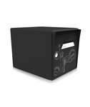 Pack de 2 boîtes aux lettres 1 porte - "New York" - "Noir intense"