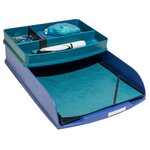 Corbeilles À Courrier Combo Styli Neo Deco - Bleu De France - X 6 - Exacompta