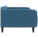 vidaXL Lit de repos bleu 100x200 cm velours