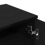 vidaXL Cabinet à chaussures avec étagère Chêne noir 29 5 x 35 x 101 cm