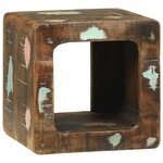 vidaXL Unites TV 2 Pièces Multicolore 36 x 30 x 36 cm Bois Recyclé Solide