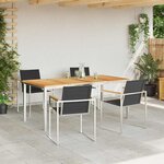 vidaXL Ensemble de salle à manger pour jardin 5 Pièces