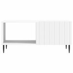 vidaXL Table basse Blanc 90 x 50 x 40 cm Bois d'ingénierie