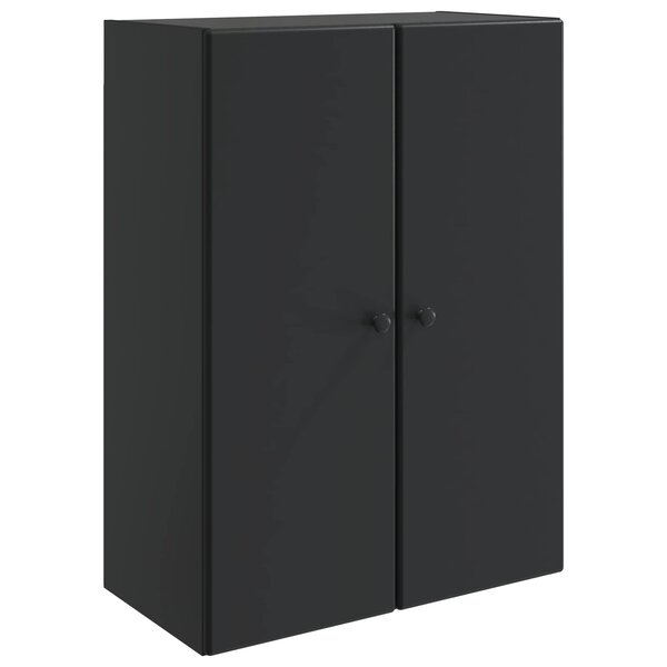 vidaXL Armoire Murale 66 x 34 5 x 90 cm Bois d'ingénierie Noir
