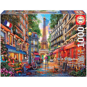 Puzzle - Paris de Dominic Davison - La tour Eiffel - 1000 pièces - Dès 14 ans - Educa