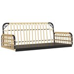 vidaXL Balancelle avec coussins 105x58x38 cm résine tressée et acier