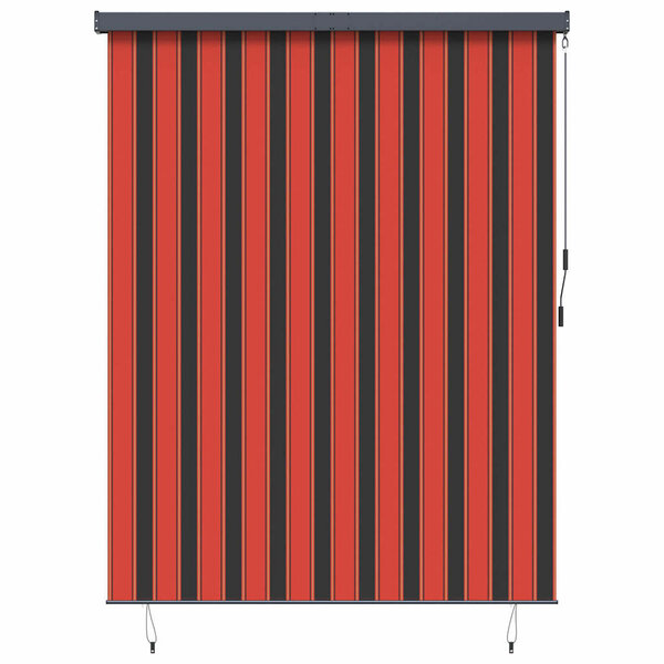 vidaXL Store Roulant Extérieur orange et marron 200 x 250 cm tissu