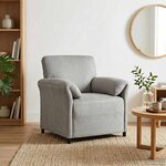 vidaXL Canapé 1 place Gris clair 88 x 83 x 95 cm Velours
