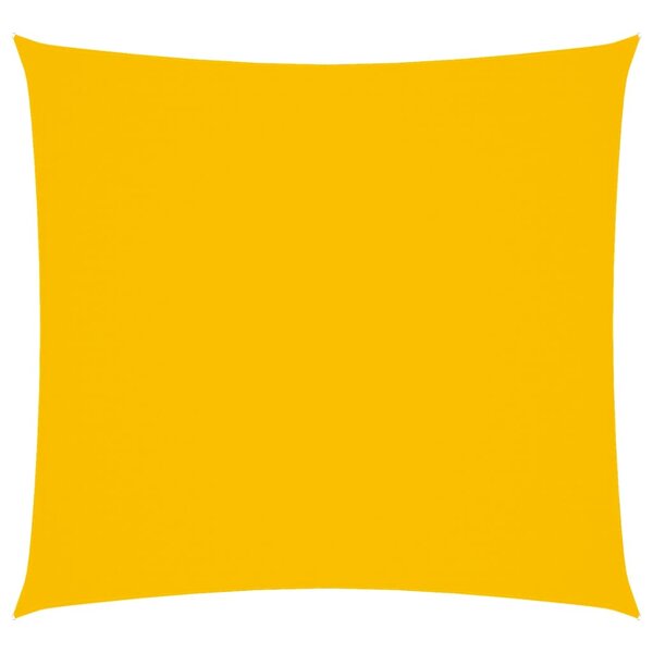 vidaXL Voile de parasol tissu oxford carré 3 6x3 6 m jaune