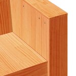vidaXL Salon de jardin 2 Pièces cire marron bois de pin massif