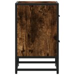vidaXL Tables de chevet 2 Pièces chêne fumé 40x31x50 cm bois ingénierie