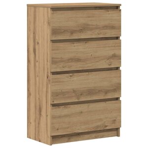 vidaXL Buffet chêne artisanal 60x35x98 5 cm bois d'ingénierie