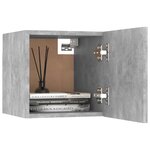 vidaXL Ensemble de meubles TV 8 Pièces Gris béton Bois d'ingénierie