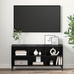 vidaXL Meuble TV en chêne noir Chêne noir Panneaux de particules Standard