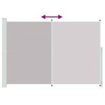 vidaXL Auvent latéral rétractable de patio 200x314 cm Gris