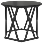 Tables d'appoint empilables vidaXL 2 Pièces Noir Chêne en bois