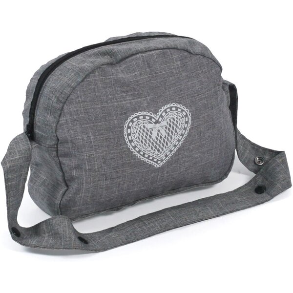 Bayer Chic 2000 853-76 - Sac à langer pour poussettes de poupées Jean gris