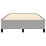 vidaXL Cadre de lit sans matelas gris clair 120x190 cm tissu
