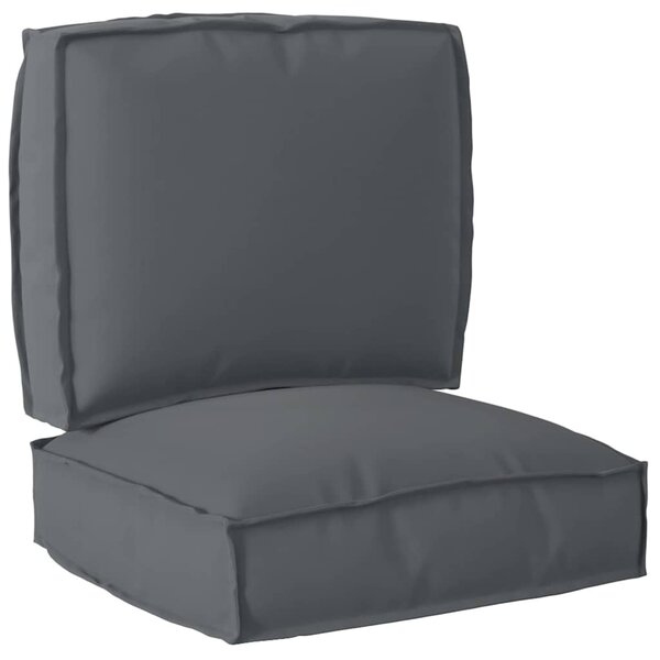 vidaXL Set de coussins de palette 2 Pièces Anthracite Tissu Oxford