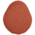 vidaXL Coussins d'accent 2 Pièces Rouge orange Ø 25 x 70 cm