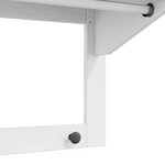 vidaXL Porte-manteau HILL Blanc et marron miel 90 x 35 x 41 5 cm