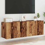 vidaXL Meubles TV muraux 2 Pièces vieux bois 60x30x41 cm