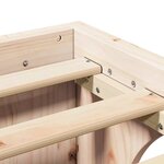 vidaXL Cadre de lit Naturel 140 x 200 cm Pin massif