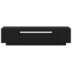 vidaXL Meuble TV Noir 160 x 35 x 40 cm Bois d'ingénierie