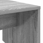 vidaXL Table basse Gris Sonoma 90 x 45 x 35 cm Bois d'ingénierie