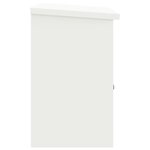 vidaXL Boîte de dépôt de colis Blanc 44 x 35 x 59 cm Acier