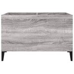 vidaXL Armoire à disques sonoma gris 74 5x38x48 cm bois d'ingénierie