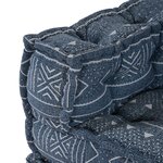 Pouf modulable vidaXL Indigo 70x70x54 en tissu
