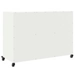 vidaXL Buffet blanc 100 5x39x72 cm acier