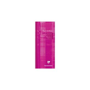 Carnet de bord piqué 8 5x20 cm 32 Pages Coloris Aléatoire CLAIREFONTAINE