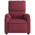 vidaXL Fauteuil de massage inclinable électrique Rouge bordeaux Tissu