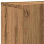 vidaXL Meuble TV mural chêne artisanal 100x30x41 cm