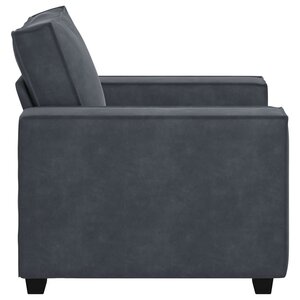 vidaXL Fauteuil gris foncé 100x78x84 cm velours