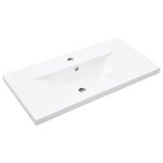 vidaXL Ensemble de meubles de salle de bain 2 Pièces gris béton