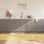 vidaXL Tapis rectangulaire naturel clair 80x400 cm bambou