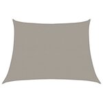 vidaXL Voile d'ombrage 160 g/m² trapèze gris clair 4/5x3 m PEHD