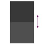 vidaXL Store enrouleur occultant largeur du tissu 126 6 cm polyester