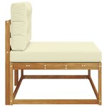 vidaXL Canapé d'extérieur extrémité Naturel 115 x 83 x 73 cm