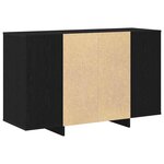 vidaXL Buffet Chêne noir 120 x 41 x 75 cm Bois d'ingénierie