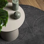vidaXL Tapis IZA poils courts style scandinave anthracite Ø 200 cm
