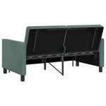 vidaXL Canapé-Lit Vert Mer Tissu