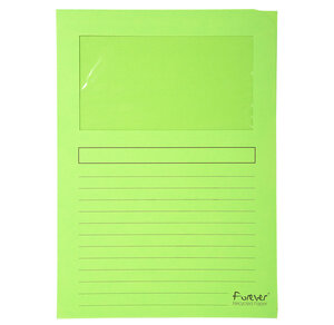 Paquet 25 chemises à fenêtre FOREVER Vert Cl EXACOMPTA